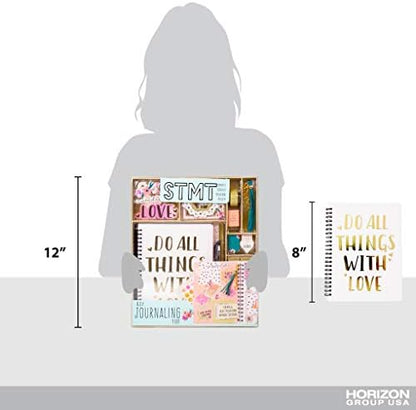 STMT D.I.Y.Journal Set, Stationary Kit with Notebook for Writing and Drawing, DIY for Girls Ages 8+, Do All Things With Love - Image 6