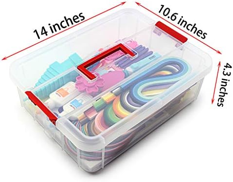 MDLUU Paper Quilling Kit with 1860 Strips and Quilling Tools and Storage Box, Paper Quilling Craft Great for DIY Learning Class, Home Decoration, Birthday Gift - Image 2