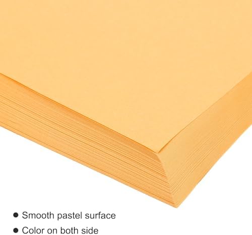 MECCANIXITY 100 Sheet Origami Paper Double Sided Fluorescent Orange 11.7 x 8.3 Inch Square Sheet for Art Craft Project, Beginners, Gifts Decor - Image 4
