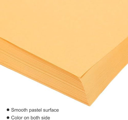 MECCANIXITY 100 Sheet Origami Paper Double Sided Fluorescent Orange 11.7 x 8.3 Inch Square Sheet for Art Craft Project, Beginners, Gifts Decor - Image 4