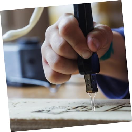 TEHAUX 3 Sets Pyrography Tool Wood Burning Machine Tip Pyrography Wire Tip Ergonomic Design for Comfortable Grip - Image 2