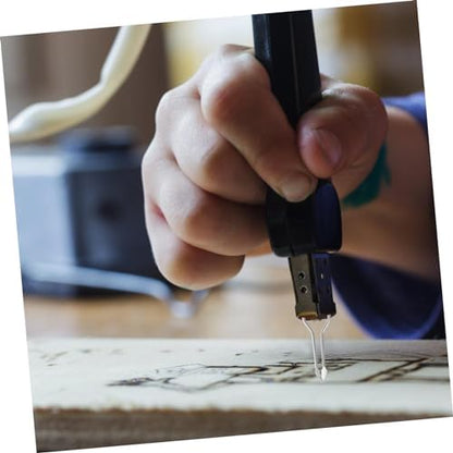 TEHAUX 3 Sets Pyrography Tool Wood Burning Machine Tip Pyrography Wire Tip Ergonomic Design for Comfortable Grip - Image 2