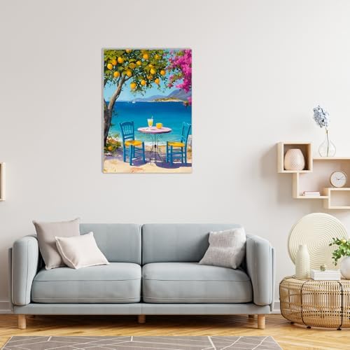 MAXBYE Framed Paint By Numbers Kits for Adults with Wooden Easel, DIY Landscape Adult Paint by Number Kits, Oil Acrylic Paintings Kit for Beginners Gift Home Wall Garden Decor 10×14 Inch - Image 4