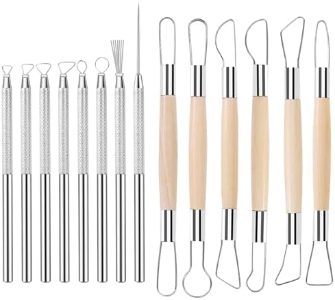 SHENOMAD 14PCS Clay Tools Kit Pottery Modeling Ceramics Polymer Tools Set by Unknown