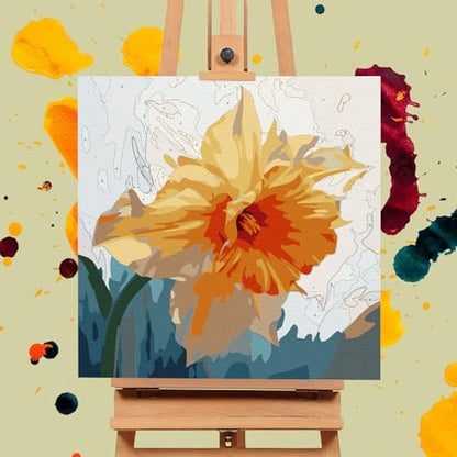 Offito Framed Paint by Numbers Kit for Adults Beginners, Flowers - Image 4