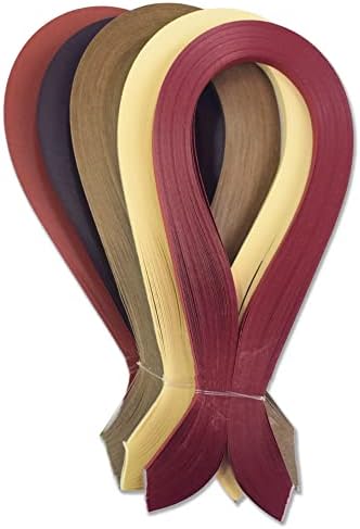CrafTreat Brown Quilling Paper Strips for Craft Work - 500 Quilling Strips 3mm 30 CM Length - Paper Quilling for Decorating Cards, Gift Bags, Picture Frames and Scrapbooking by CrafTreat