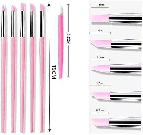 Polymer Clay Tools, Dotting Tools, Nail Art, Air Dry Clay, Sculpting Painting Embossing Scoring Modeling, Ball Stylus Pen, Rock, Silicone, Langqun - Image 5
