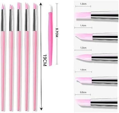 Polymer Clay Tools, Dotting Tools, Nail Art, Air Dry Clay, Sculpting Painting Embossing Scoring Modeling, Ball Stylus Pen, Rock, Silicone, Langqun - Image 5