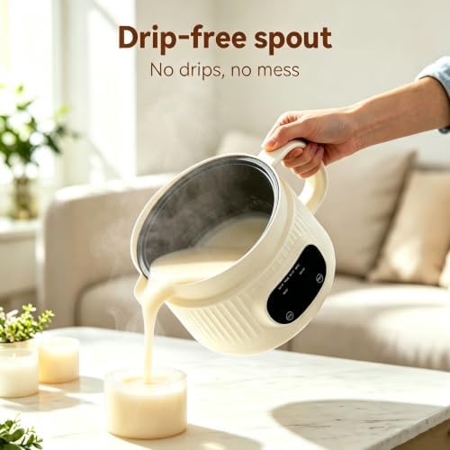 NAUQUOHZ 61 Oz Wax Melter Pot,6 Temp Presets for DIY Candle Making - Image 4