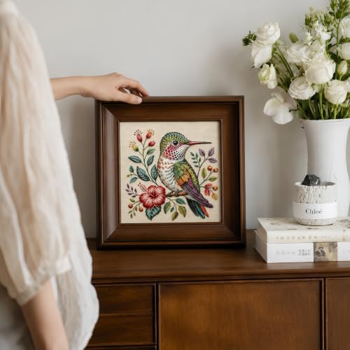 Mosaflare Hummingbird Stamped Cross Stitch Kits for Beginner 13.7x13.7 Inch - Image 4