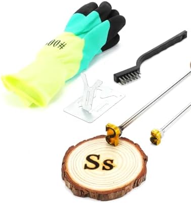 1" Letter S Branding Iron 2Pcs, Upper & Lower Case Wood Branding Iron by AIMOADO