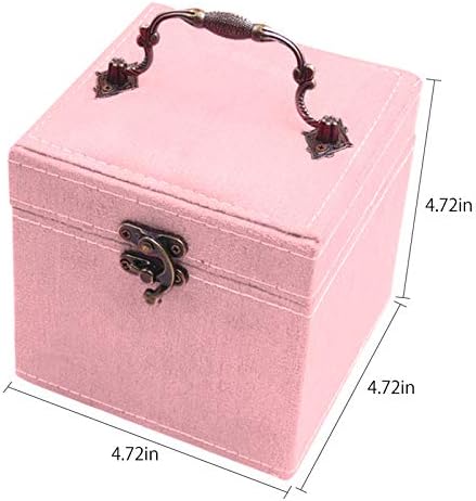 2 Layers Sewing Kits with Vintage Box Sewing Accessories Supplies Kits for Adults Kids Beginner Travel Sewing Basket Metal Handle Pink - Image 4