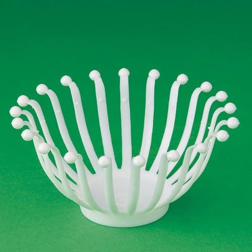 S&S Worldwide Round Weaving Bowl, Jute or Fabric Strips, Plastic Pack of 12 - Image 2