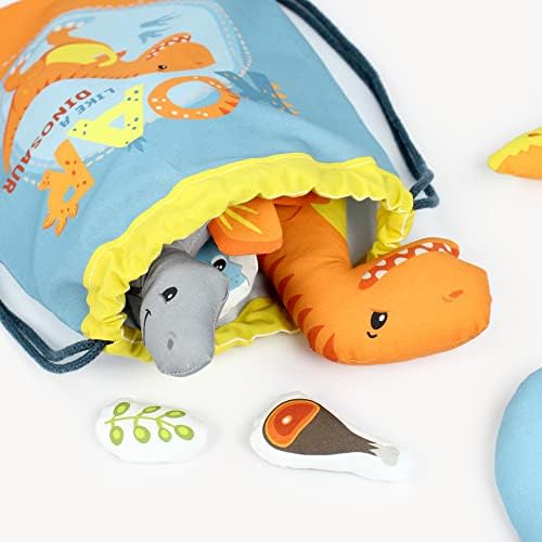 kullaloo Sewing kit for Kids Beginners - DIY Craft for Girls & Boys - Cut & Sew Fabric Panel Dinosaur (Dino Friends) - Image 6