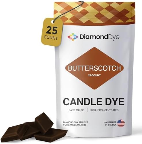 Butterscotch Candle Dye Chips, Soy & Paraffin Candle Making, 25 Pack by Reddig-globyDiamondDye