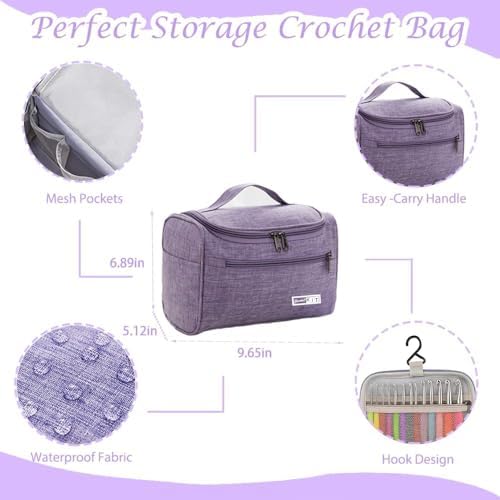 Yarniss Crochet Kit for Beginners with Instruction & Tutorial,Purple - Image 5