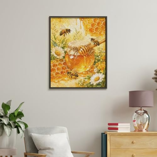 Bozfoxa Paint by Numbers Kit for Adults Beginner Honey Bee Garden - Image 5