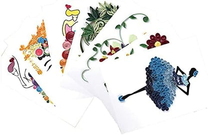 Woohome 48 PCS Paper Quilling Kit, Paper Quilling Making Drawing Design and Papers Quilling Tools for Quilling Art Paper DIY Drawing Handcraft Handmade, Home Decoration - Image 6