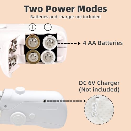 Hand-held sewing machine, mini portable fast electric sewing machine, easy for beginners and adults to use, hand-held sewing device for fast sewing is suitable for DIY home travel. - Image 5