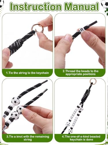 878 Pcs 14 Set Volleyball/soccer Paracord Keychain Making Kit - Image 3