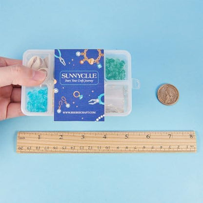 SUNNYCLUE 1 Box 8 Pair Starfish Cowrie Shell Dangle Earring Making Kit Jewelry Making Supplies Beading Starter Kits for Beginner Adults, Fish Hook, Ocean Beach Theme, Instruction - Image 7