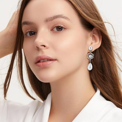 1 Box 120Pcs Pearl Earring Posts Stainless Steel Earring Findings Gold Silver Hypoallergenic Ear Post with Imitation Pearl Loop Butterfly Back Ear Studs for Jewelry Making DIY Crafts Women - Image 6