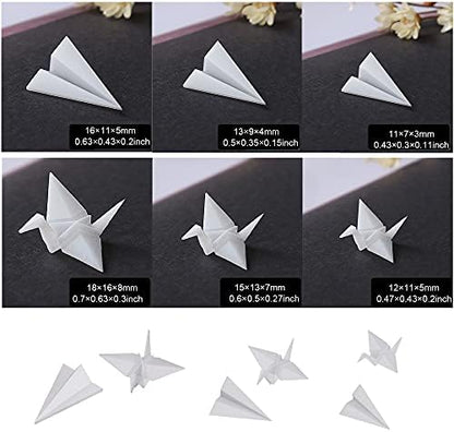 Woohome 14 PCS 3D Resin Mould Filler Mini Horse Paper Crane Paper Airplane Resin Casting Moulds Fillers, 3D Resin Filler Art Craft Supplies Epoxy Moulds for Art Resin Crafts DIY - Image 7