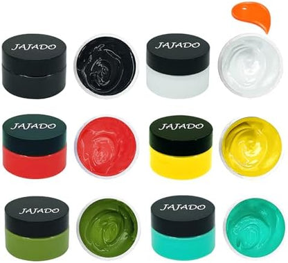 JAJADO Chalk Paste Fabric Screen Printing Ink, Chalk Paste Paint Stencils Paste Ink Self Adhesive Silk Screen Transfer Paint for Wood, T-Shirt, Cup, Chalkboard DIY Home Decor by JAJADO