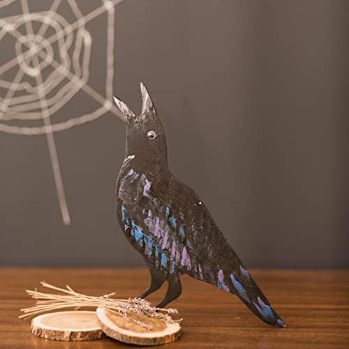 Raven Wooden Cutout 12 x 11 Inches, 12 Unfinished Birch Wood Animal Cutouts for Halloween Decor and DIY Crafts, by Woodpeckers - Image 5