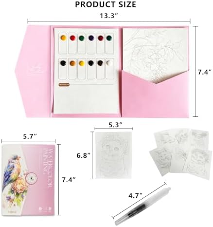 Breathly Watercolor Kit for Adults & Beginners (Animals) - Image 2