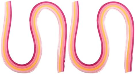 PATIKIL 540 x 5mm Rainbow Quilling Strips Paper,240 Pcs Origami Paper Quilling Strip for Art DIY Hand Craft Christmas, Gradient Pink by PATIKIL