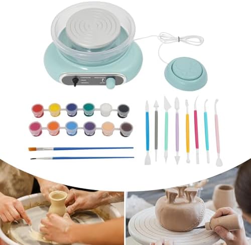KRUDFSC Electric Pottery Wheel Machine, 24W Mini Pottery Kit with 8 Tools - Image 7