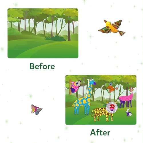 Skillmatics Foil Fun Animals, Foil Art & Craft Kit, Gift for Boys & Girls - Image 6