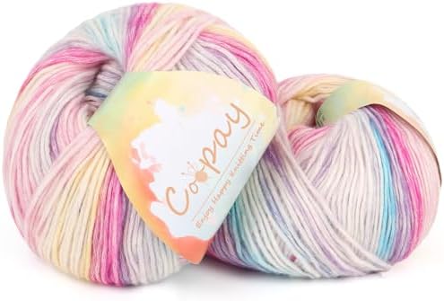 Coopay Yarn for Crocheting & Knitting, Gradient Cake Yarns (Fairy Tale) by Coopay