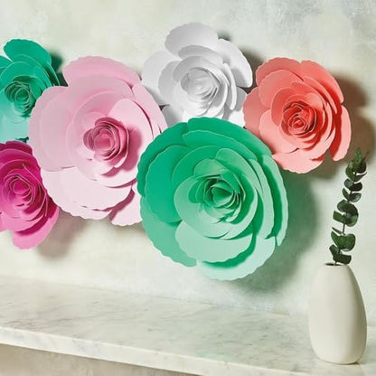 Hampton Art Little Crate Paper Flower Kit, Pink, 185pc - Image 5