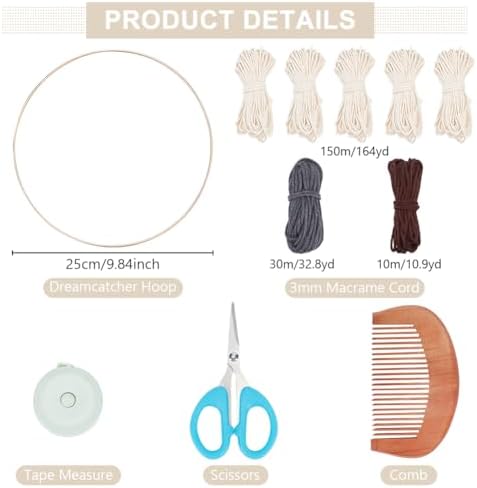 FREEBLOSS Tree of Life DIY Macrame Kit Leaves Macrame Tapestry Macrame Wall Hanging with Video Tutorials Macrame Wall Hanging Supplies Macrame Wall Decor for Living Room for Beginners Adults - Image 2