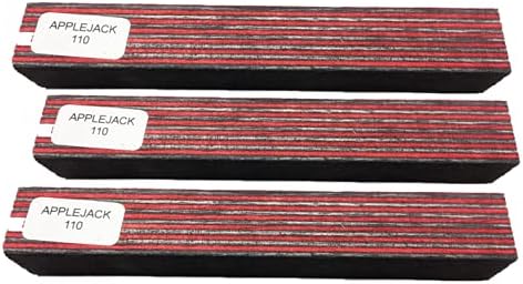 Pen Kit Mall - 3 pack Spectraply .75 x .75 x .5.25 Wood Turners Pen Blanks Vibrant Colors Colored Dyed Birch (110 Apple Jack) by Pen+Kit+Mall