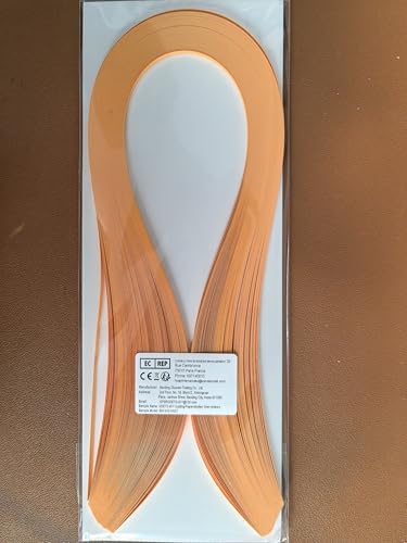 ODETOJOY Quilling Paper Strips 3mm Paper Quilling Set 120pcs Quilling Strips 1/8inch Single Color Star Origami Paper DIY Hand Crafts (Amber) - Image 5