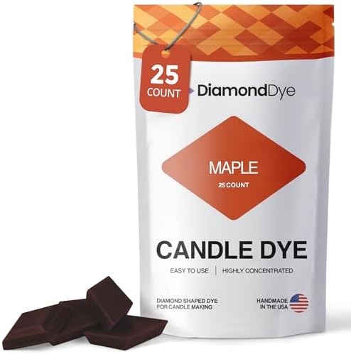 Maple Candle Dye Chips, Soy & Paraffin Candle Making, 25 Pack by Reddig-globyDiamondDye