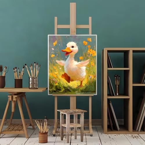 Natuyalo Paint by Numbers Kit for Adults, Duck Paint by Number for Adults, Acrylic Adults' Paint-by-Number Kits, Animals DIY Easy Paint by Number Adult Canvas for Home Art Decor 16x20 inch - Image 2