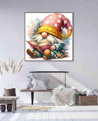DYAIANGMU Gnome Stamped Cross Stitch Kit for Adults 13.7x13.7 inches - Image 4