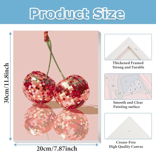 Paint by Number for Adults, Disco Ball Paint by Numbers Kit for Adults 8x12 - Image 3