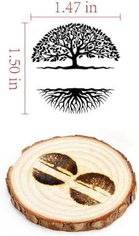 AIMOADO 1.5" Lush Tree Branding Iron, for Wood Hats Leather BBQ & Steak - Image 2