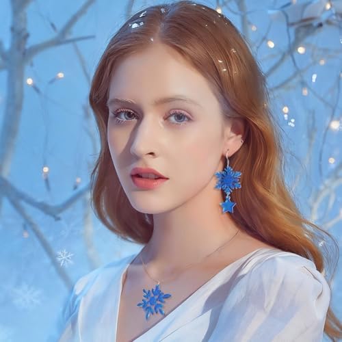 Snowflake Earring Mold, in Pairs Christmas Earring Molds with Hole - Image 7
