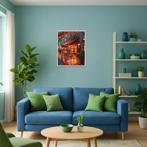 Banket Paint by Numbers Kit for Adults Beginner Landscape DIY Painting Kits for Adults City Easy Adult Paint by Number Kits on Canvas Color by Numbers for Gifts Home Wall Decor 16x20 Inch - Image 4