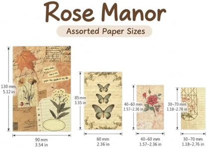 400Pcs Vintage Scrapbooking Kit, Paper Stickers Set - Image 3