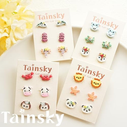 Tainsky Animal Clay Cutters for Polymer Clay Jewelry, 33 Shapes Earring Studs Cutters for Polymer Clay Making - Image 4
