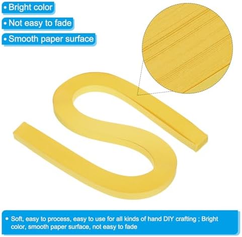 PATIKIL 120pcs Quilling Paper Strips Paper Flowers Quilling Kits 3/8"(10mm) Origami Paper for Adults Beginner Art Craft, 21"(54cm) Ginger - Image 3