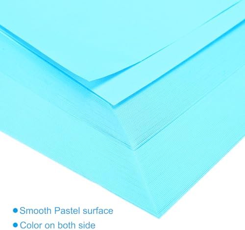 MECCANIXITY 50 Sheets Origami Paper Double Sided 8x8 Inch(20x20cm) Square Sheet for Art Craft Project, Beginners, Gifts Decor, Sky Blue - Image 4