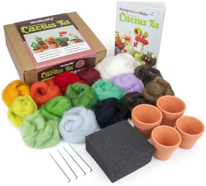 Woolbuddy Needle Felting Kit Starter Set (Cactus & Succulent) for Adults - Image 2